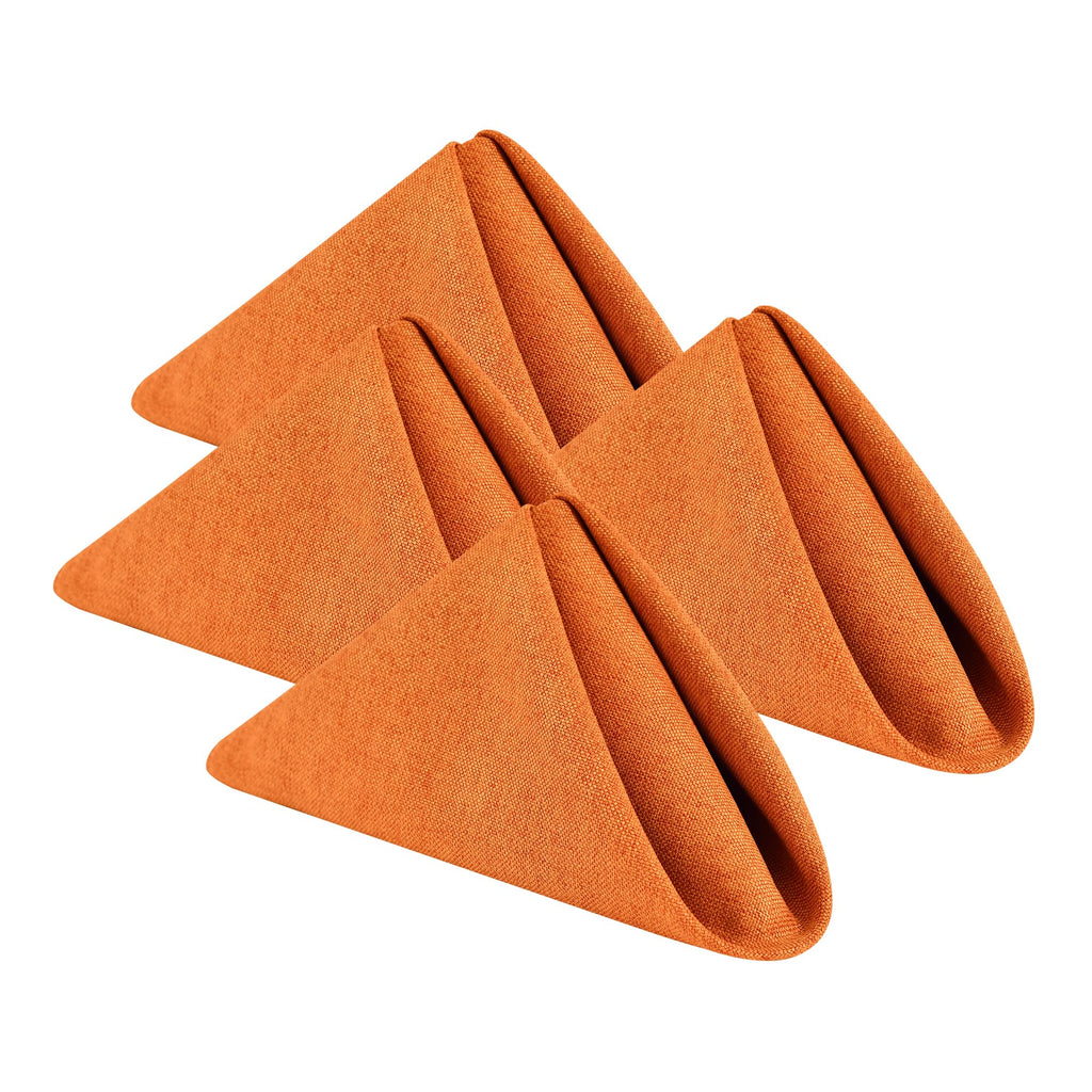 Faux-Linen Napkins — Rust (Set of 4)
