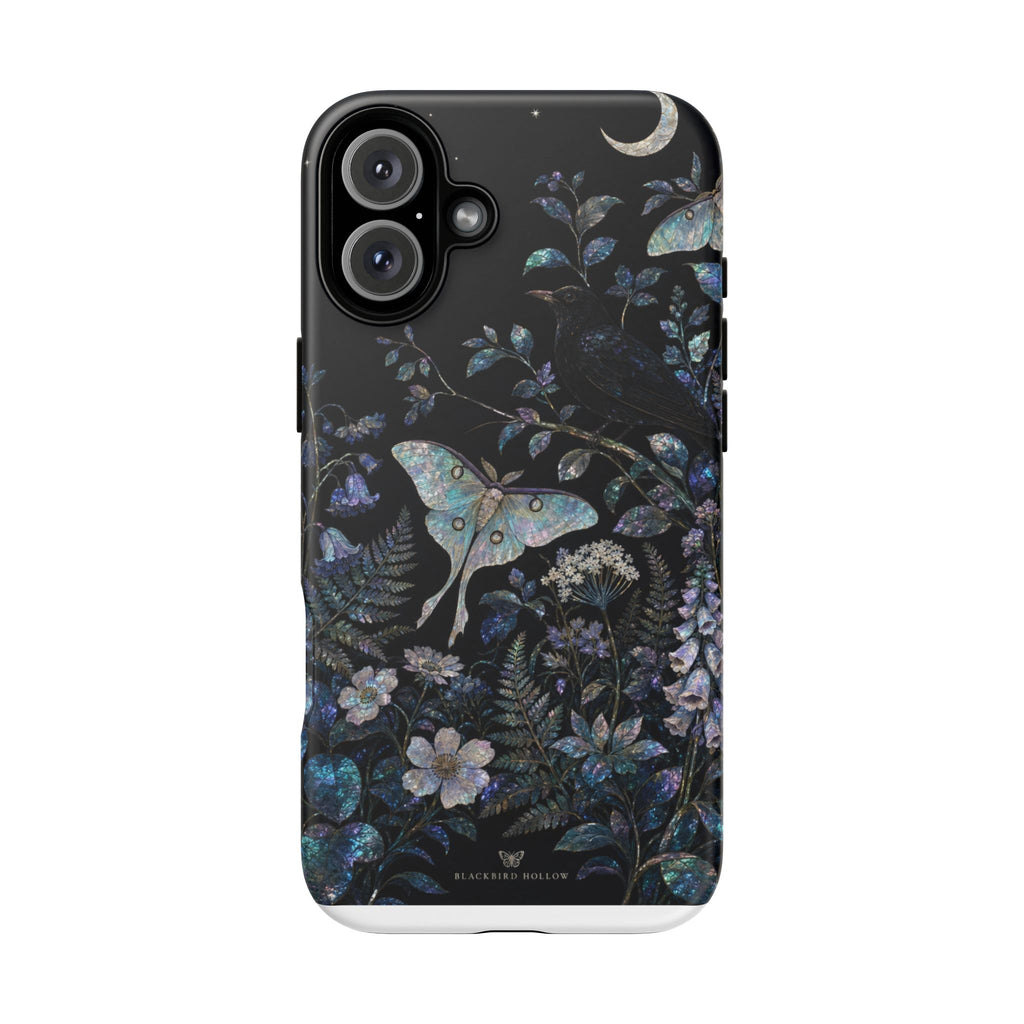 Floral Matte iPhone Case for iPhone 15–17, Mother-of-Pearl Garden