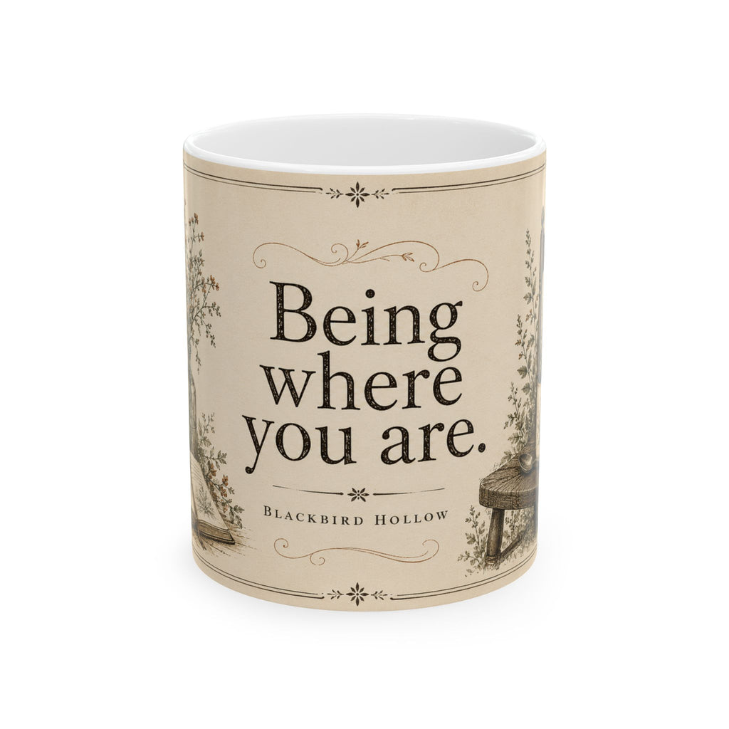 Being Where You Are | Blackbird Hollow Ceramic Mug