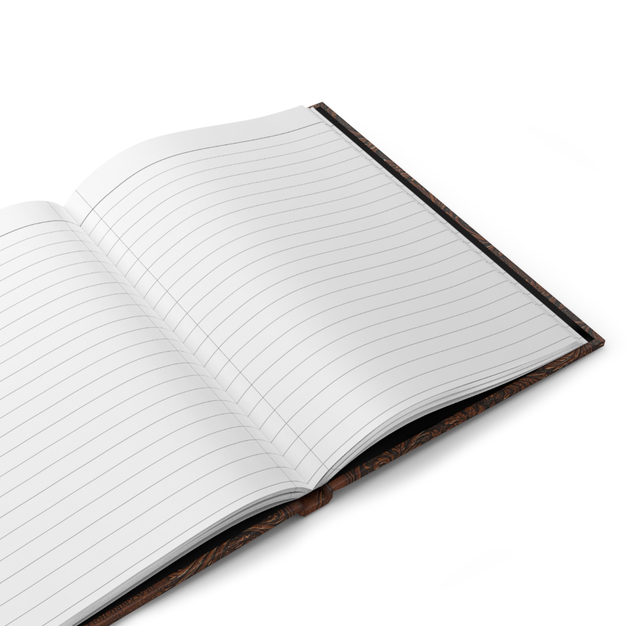 Botanical Hardcover Journal, Tooled Leather Look Field Notes