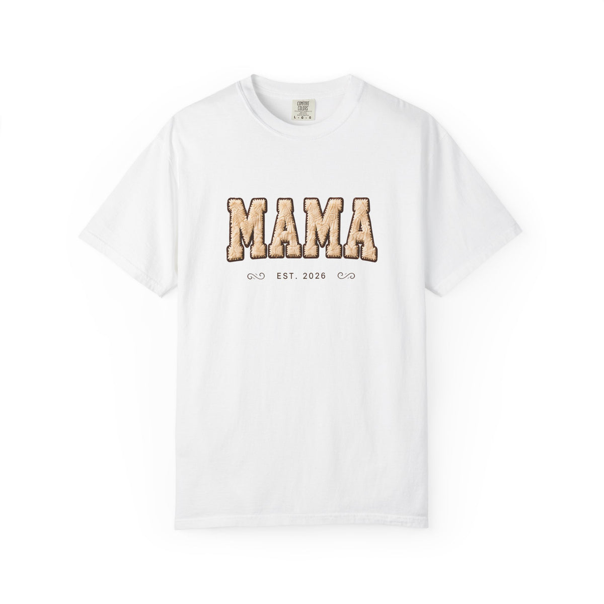 Personalized Wool Collegiate Family Title T-Shirt | Custom Mama Mom Grandma | Est. Year