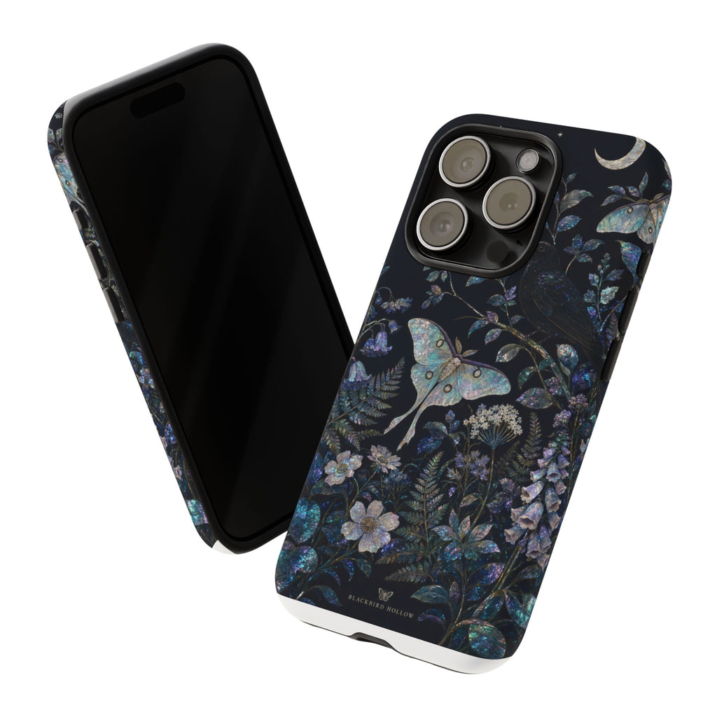 Floral Matte iPhone Case for iPhone 15–17, Mother-of-Pearl Garden
