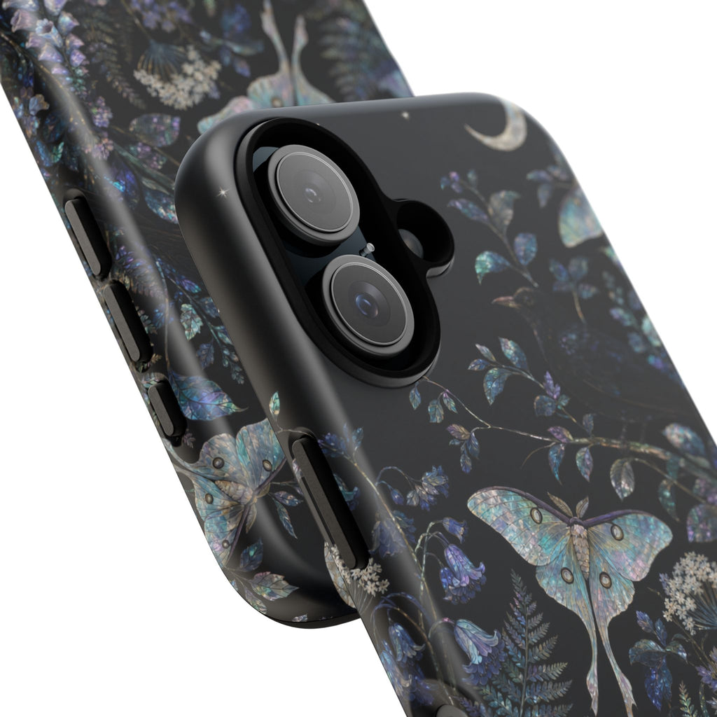 Floral Matte iPhone Case for iPhone 15–17, Mother-of-Pearl Garden