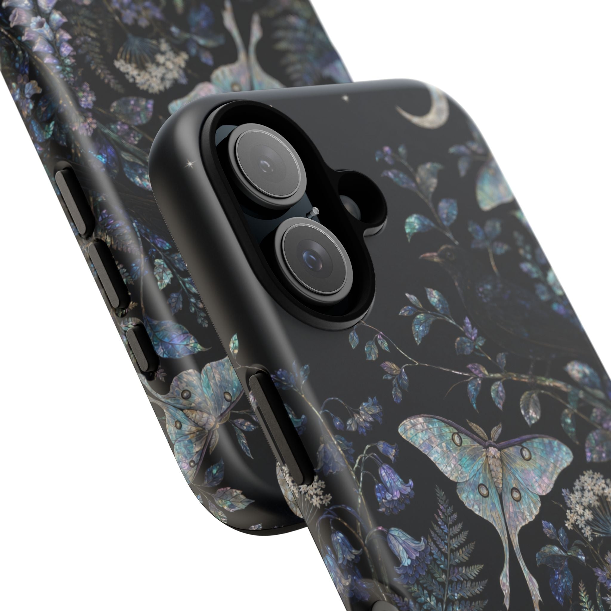 Floral Matte iPhone Case for iPhone 15–17, Mother-of-Pearl Garden