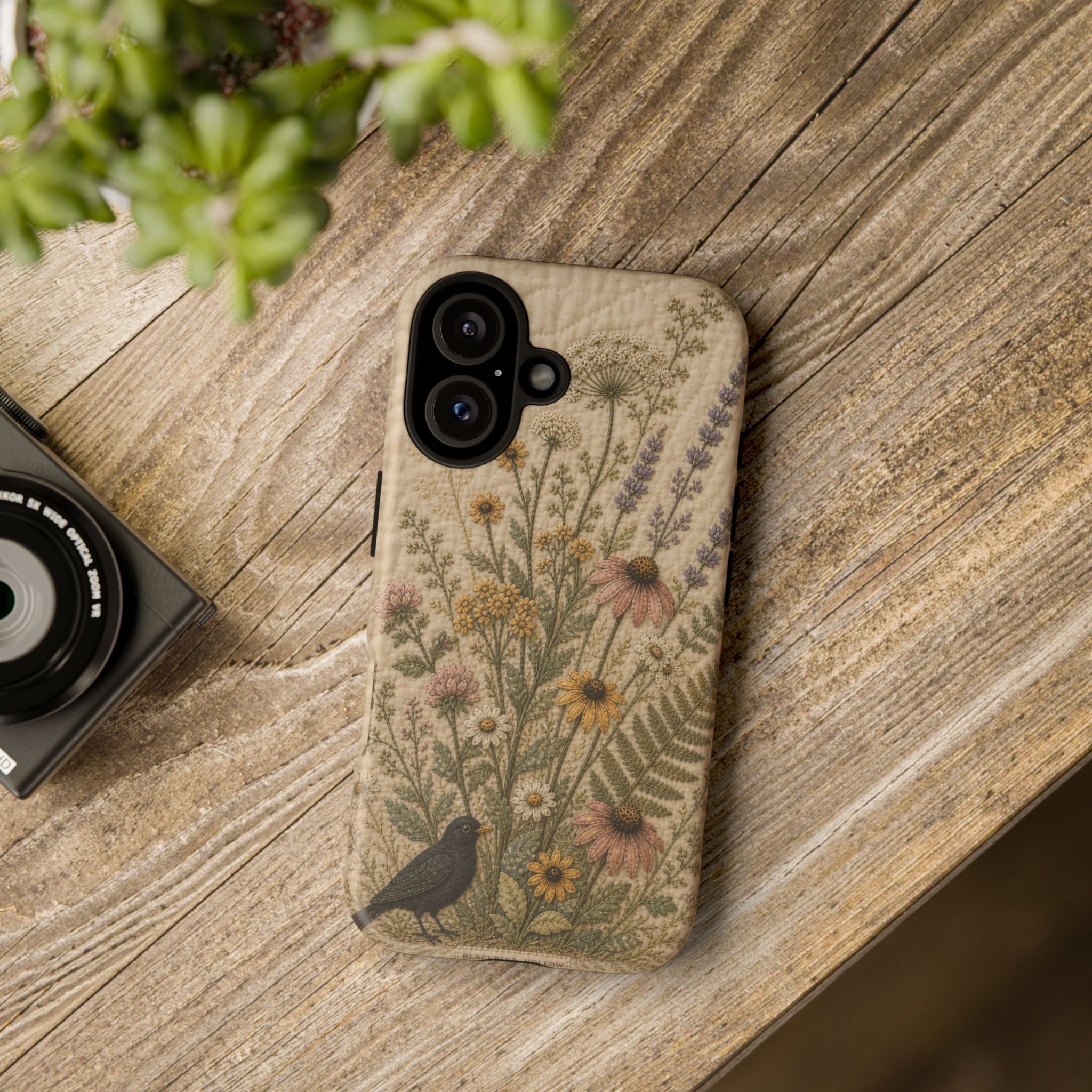 Floral Matte iPhone Case for iPhone 15–17, Quilted Meadow