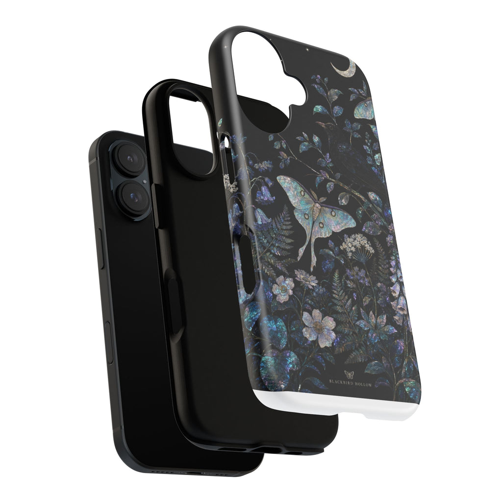 Floral Matte iPhone Case for iPhone 15–17, Mother-of-Pearl Garden