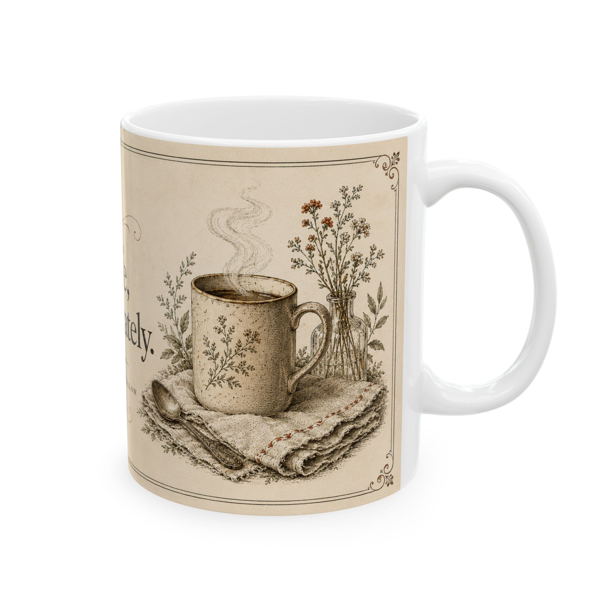 Life, Deliberately | Blackbird Hollow Ceramic Mug