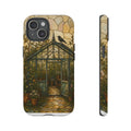 Stained Glass iPhone Case for iPhone 15–17, Botanical Greenhouse