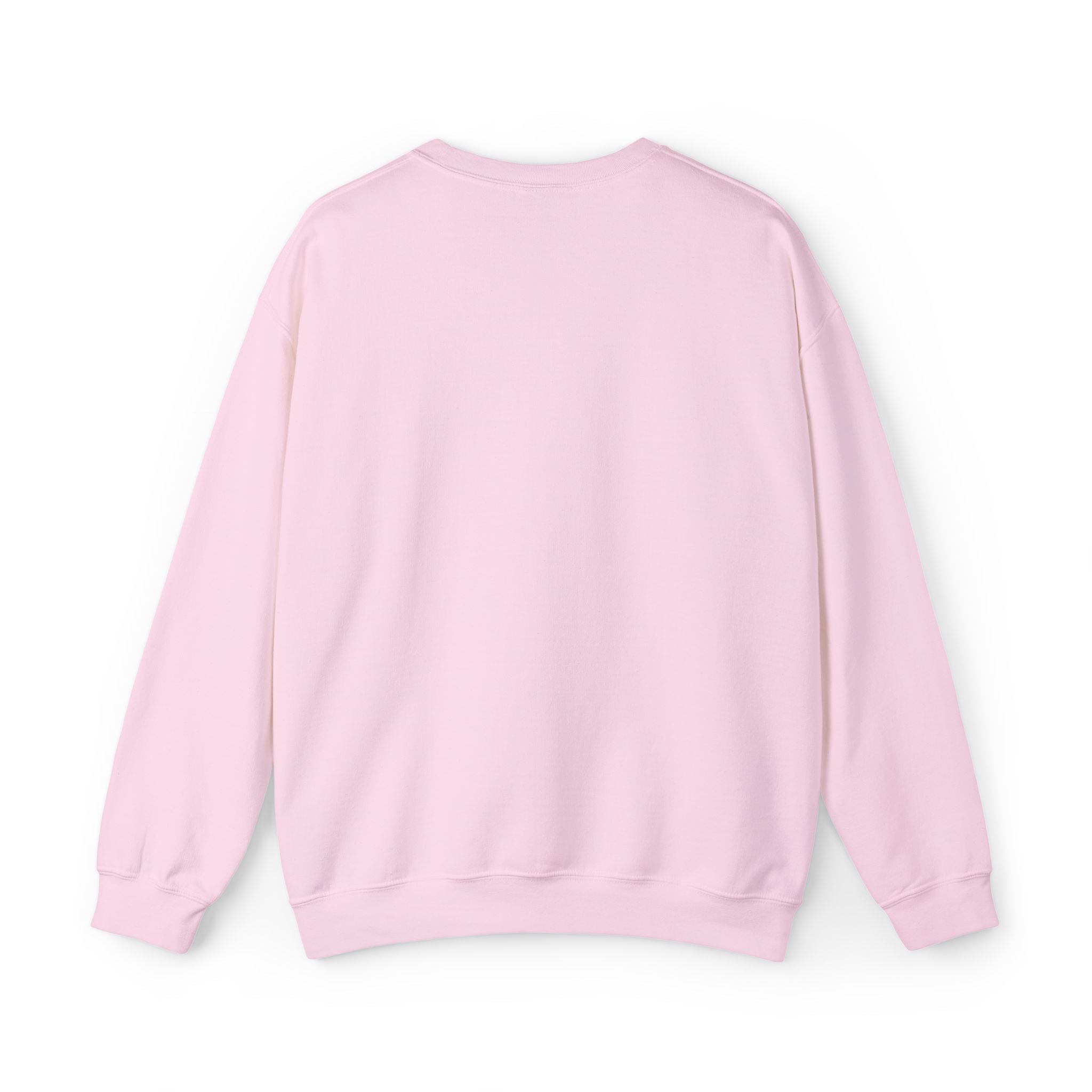 White Crewneck Sweatshirt with Embroidered Patch — Blackbird Graphic