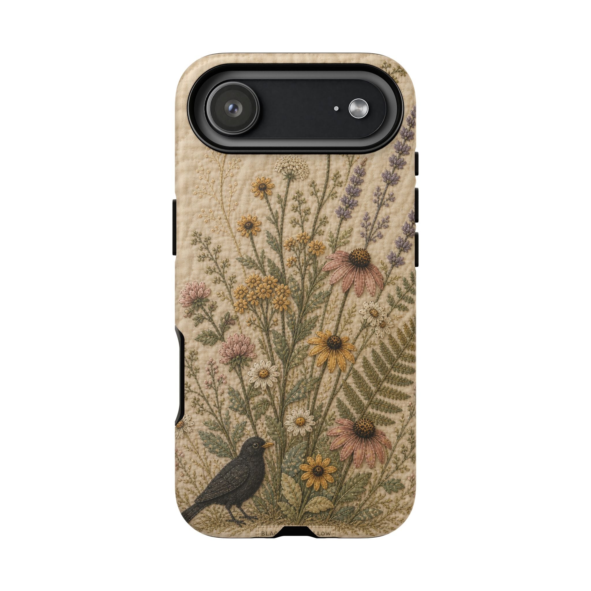 Floral Matte iPhone Case for iPhone 15–17, Quilted Meadow