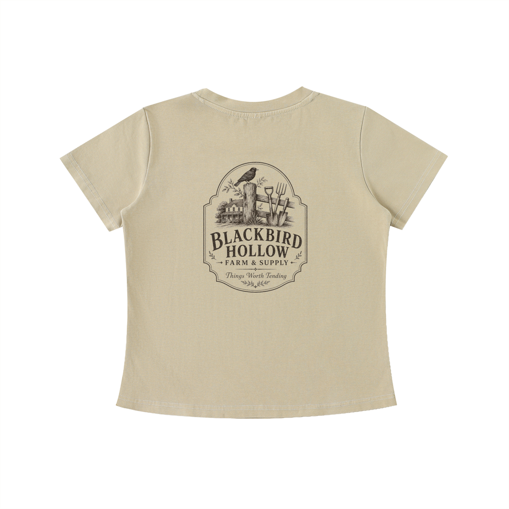 Farm & Supply Back-Print Tee — Vintage Wash Slim Fit