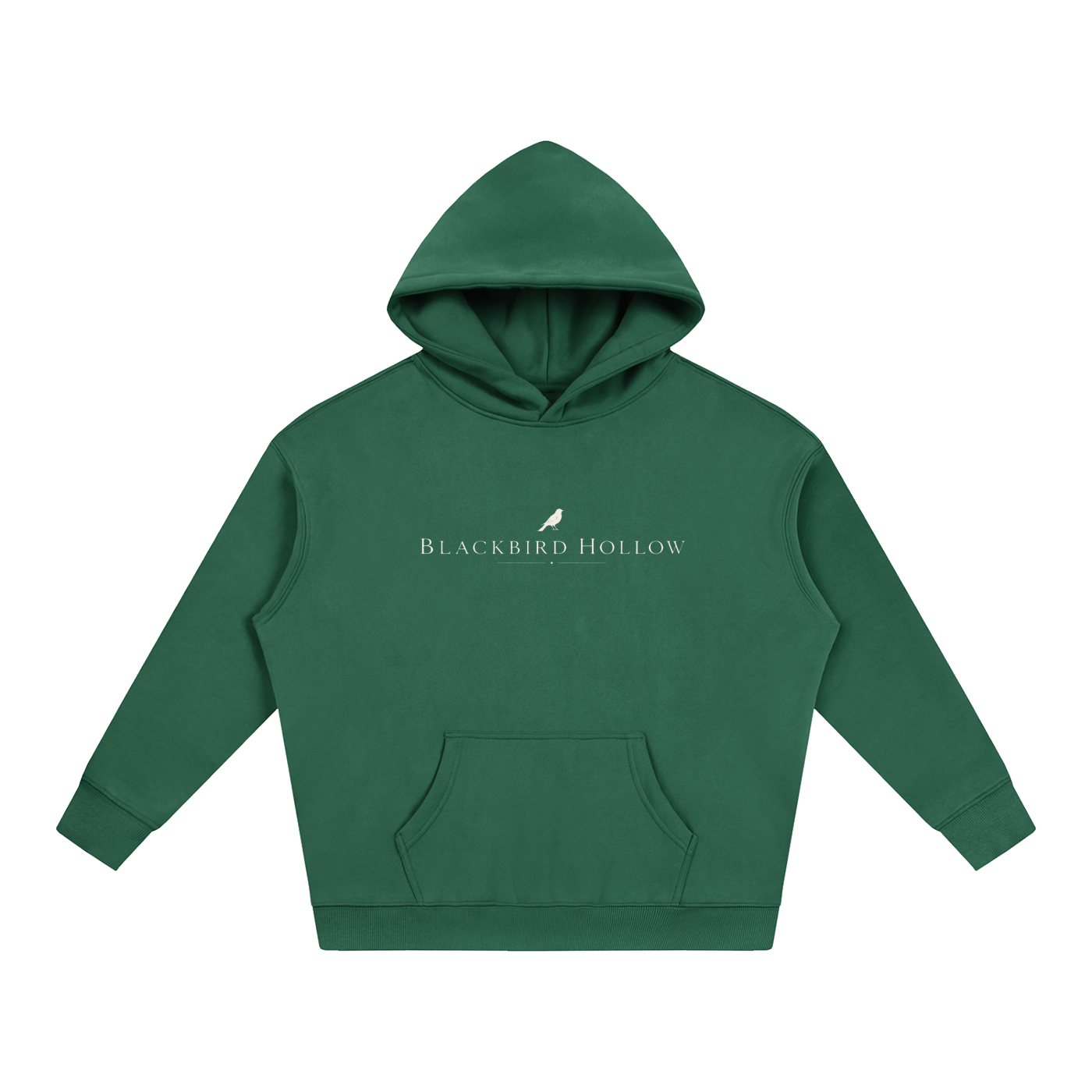 Blackbird Hollow Script Hoodie — Oversized Fleece