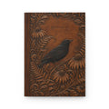 Botanical Hardcover Journal, Tooled Leather Look Field Notes