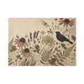 Botanical Glass Cutting Board, Pressed Wildflower Herbarium Design