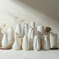 Matte Ceramic Bud Vases — White (Set of 12)
