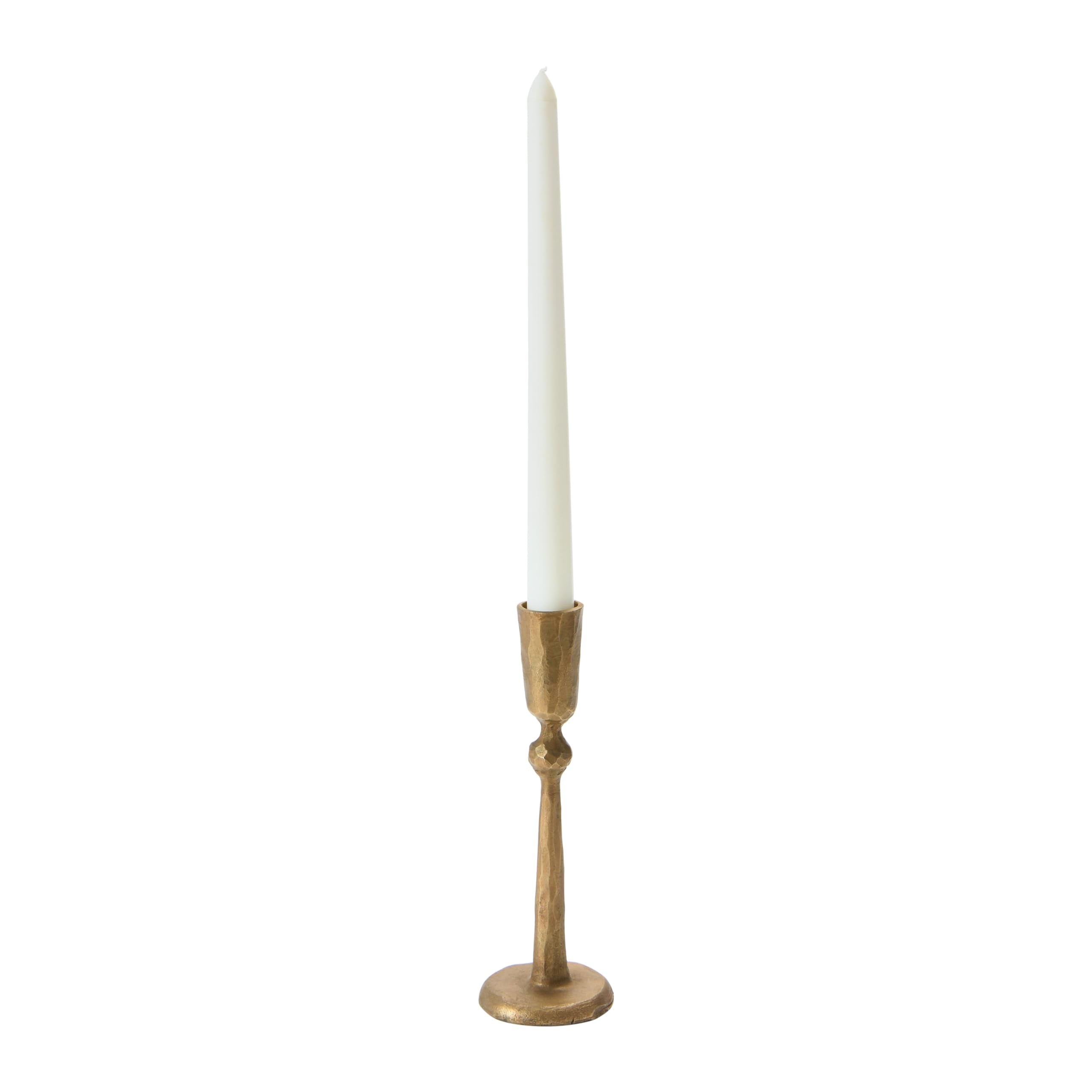 Hand-Forged Brass Taper Holder