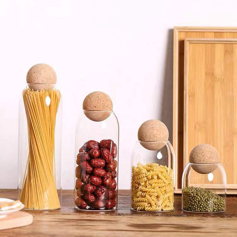 Glass Jar with Cork Lid