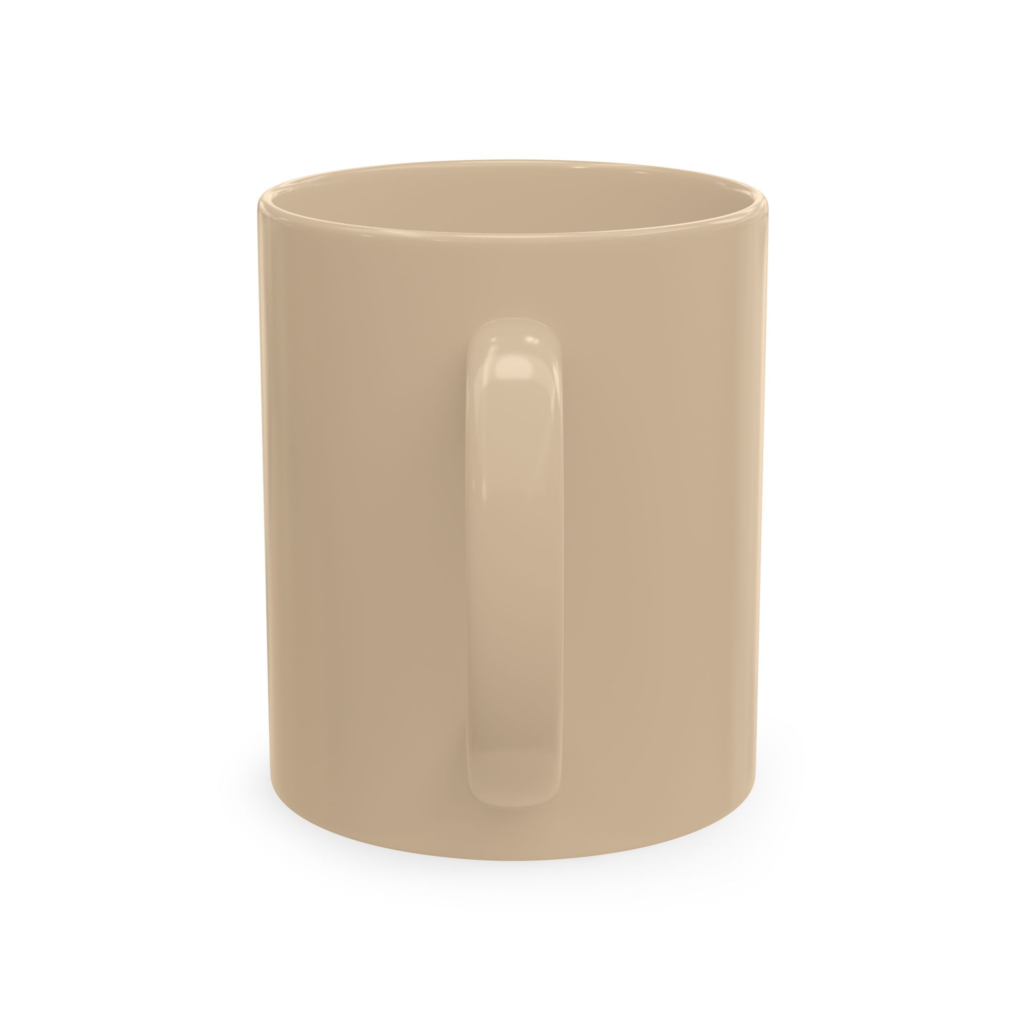 Inspirational Ceramic Mug, Enough Is Plenty Fern Design