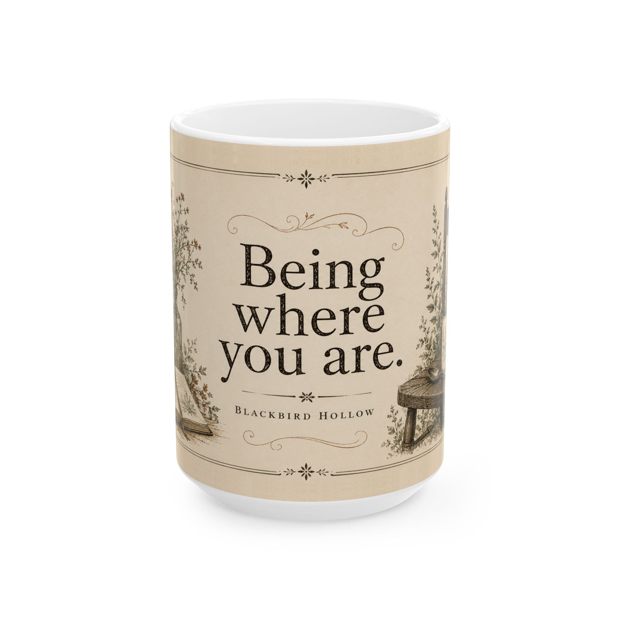 Being Where You Are | Blackbird Hollow Ceramic Mug
