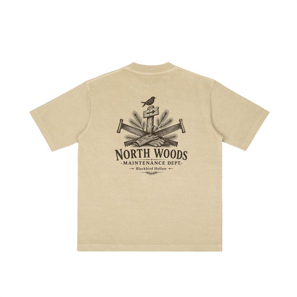North Woods Maintenance Dept. Tee — Vintage Wash