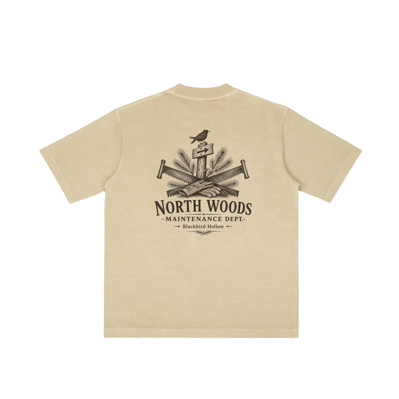 North Woods Maintenance Dept. Tee — Vintage Wash