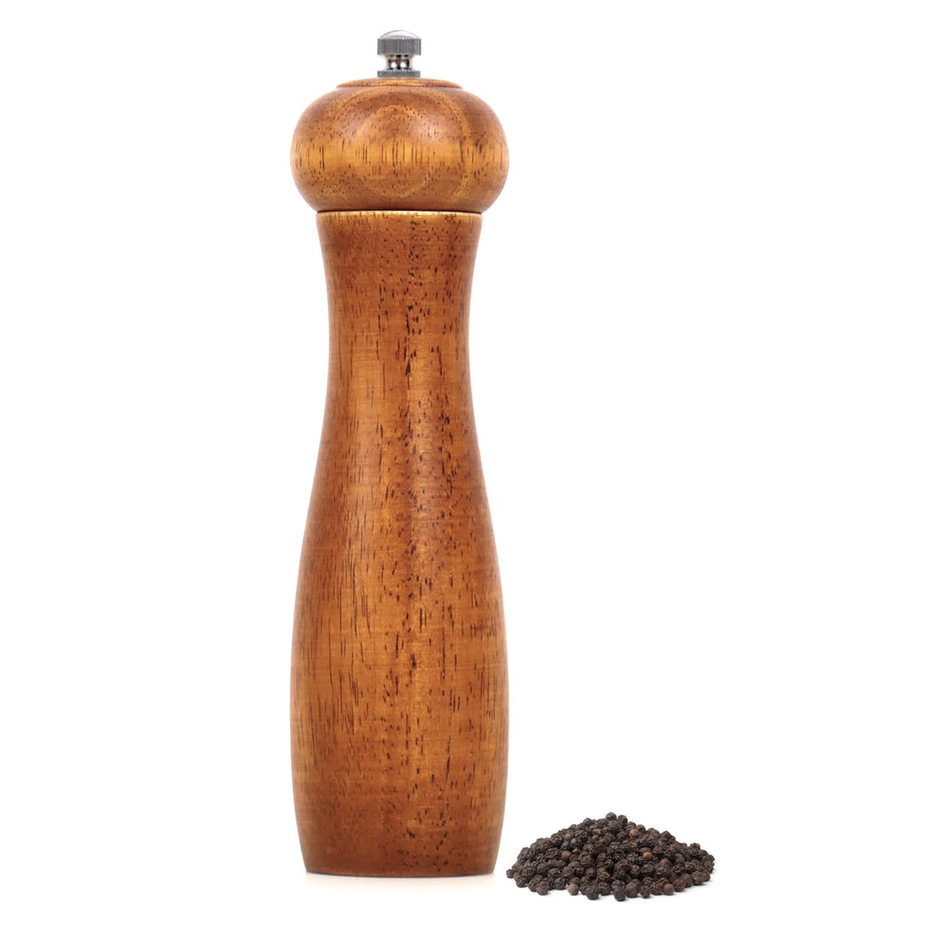 Oak Pepper Grinder — 8 Inch, Walnut Finish