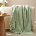 Chunky Knit Throw — Sage Green