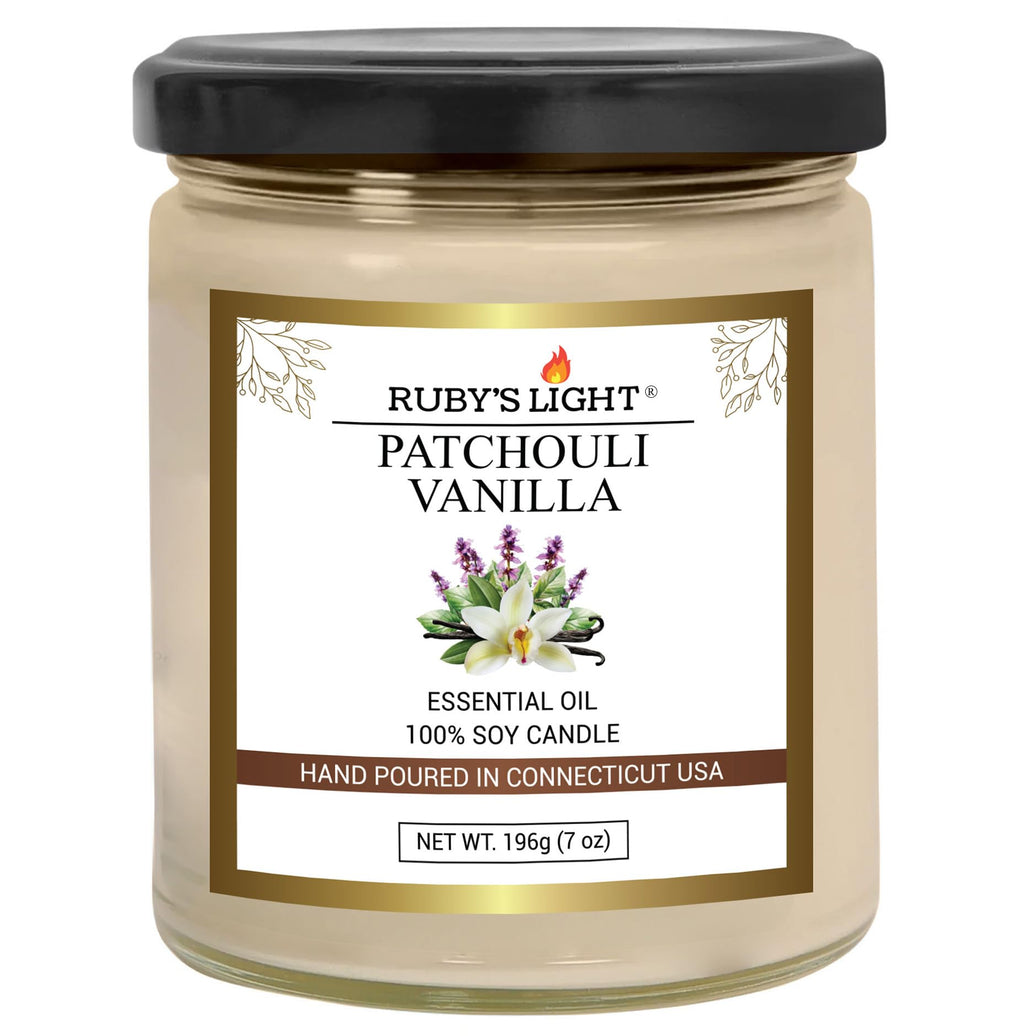 Patchouli-Vanilla Soy Candle — Hand-Poured in Connecticut