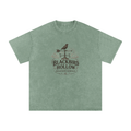 Blackbird Hollow Weather Service Tee — Snow Wash