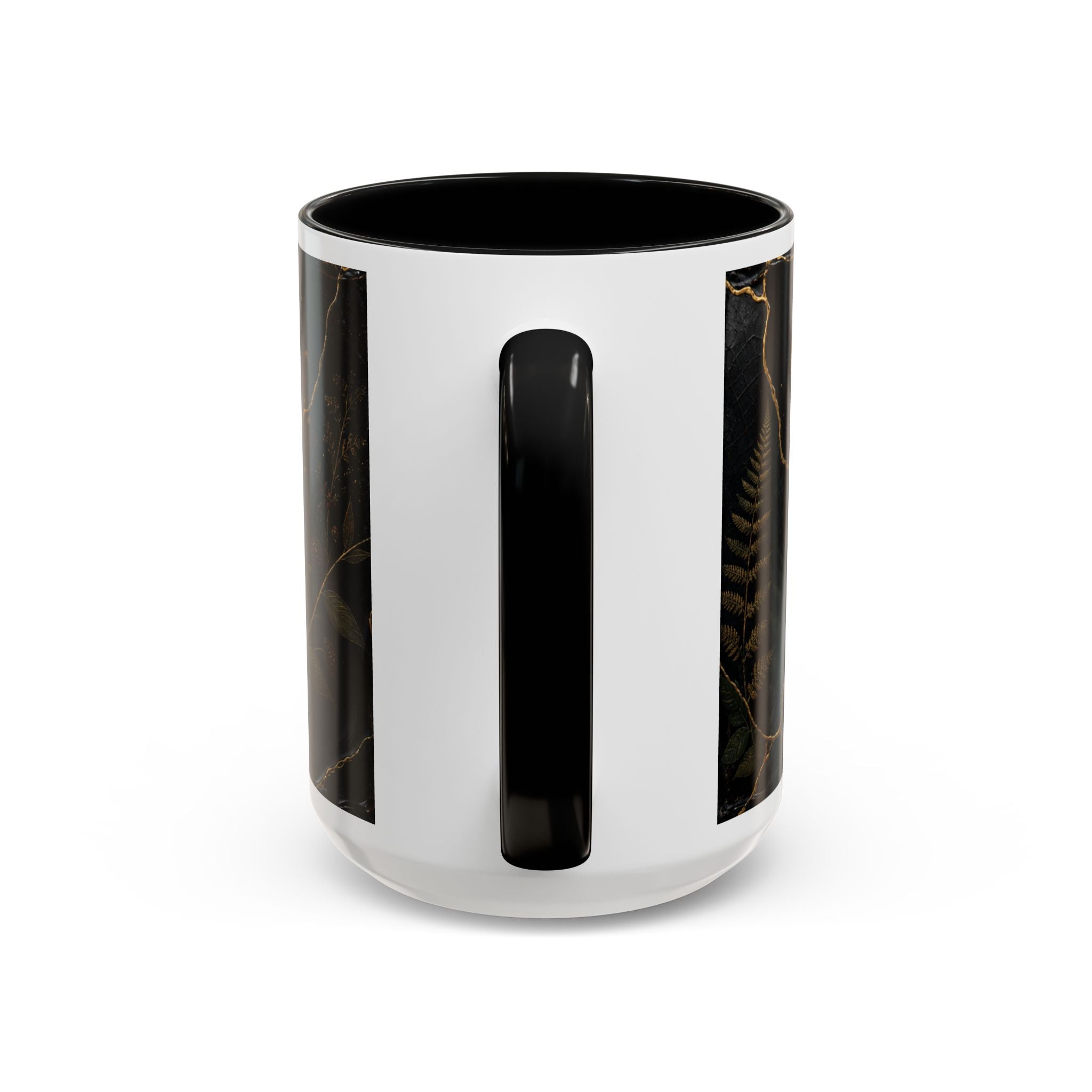 Botanical Coffee Mug, Kintsugi Night Garden Design