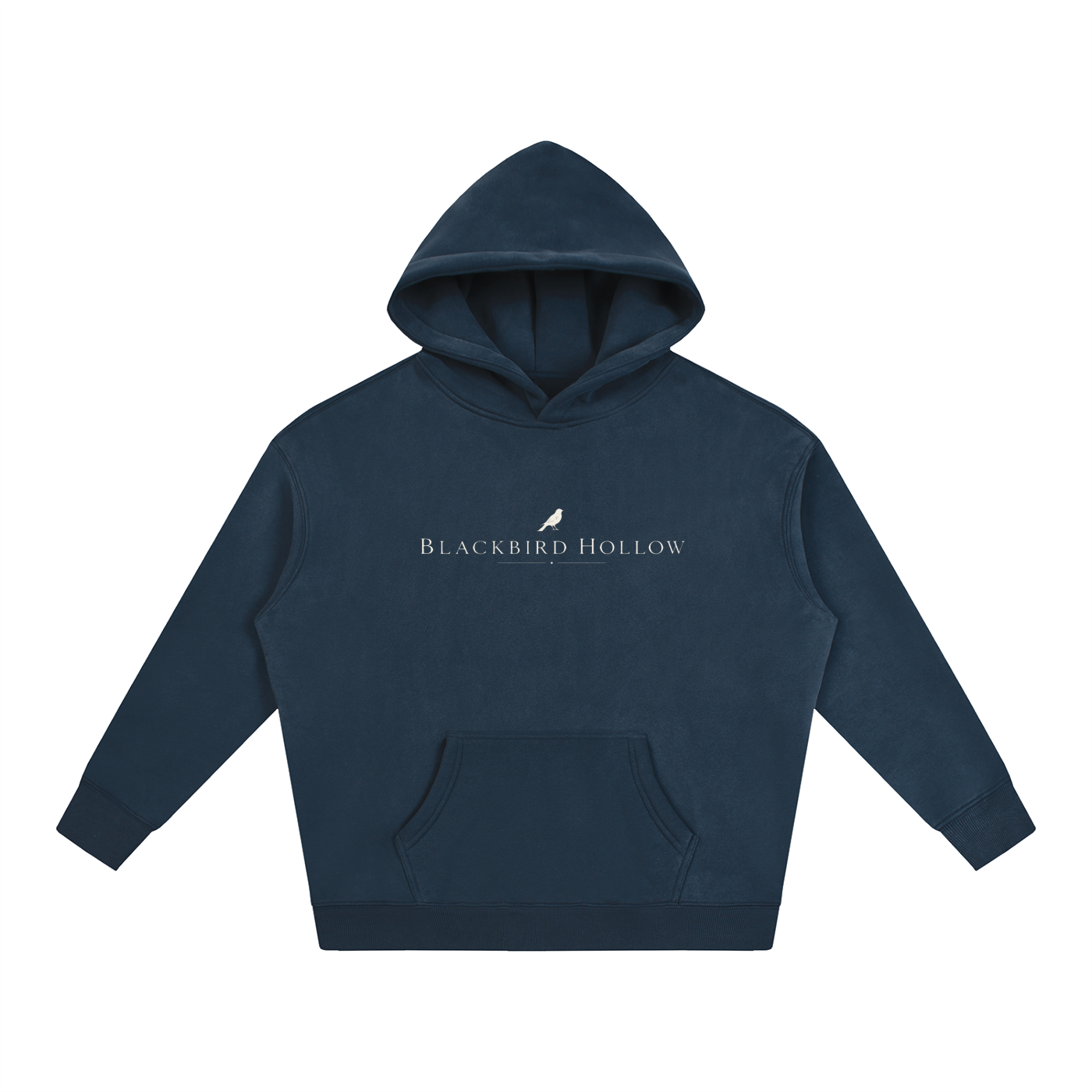 Blackbird Hollow Script Hoodie — Oversized Fleece