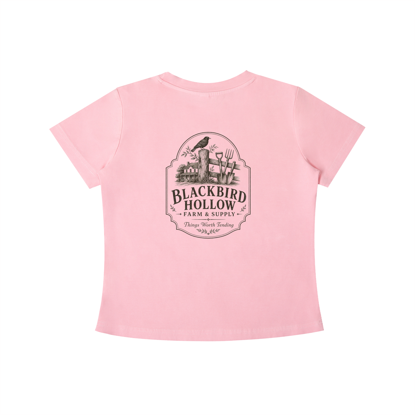 Farm & Supply Back-Print Tee — Vintage Wash Slim Fit