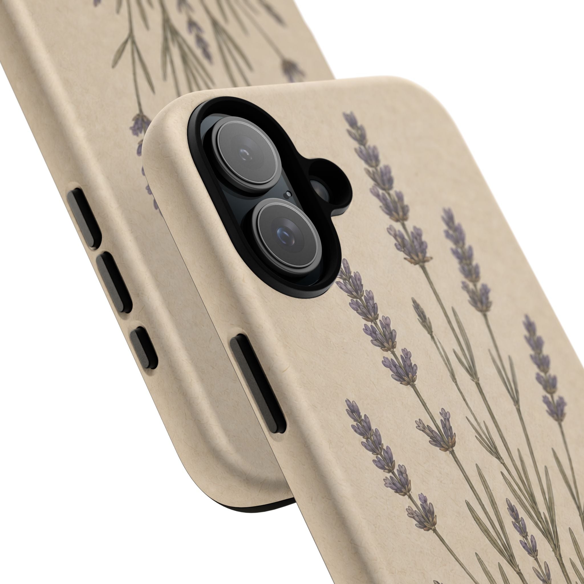 Vintage Lavender iPhone Case for iPhone 15–17, Botanical Art