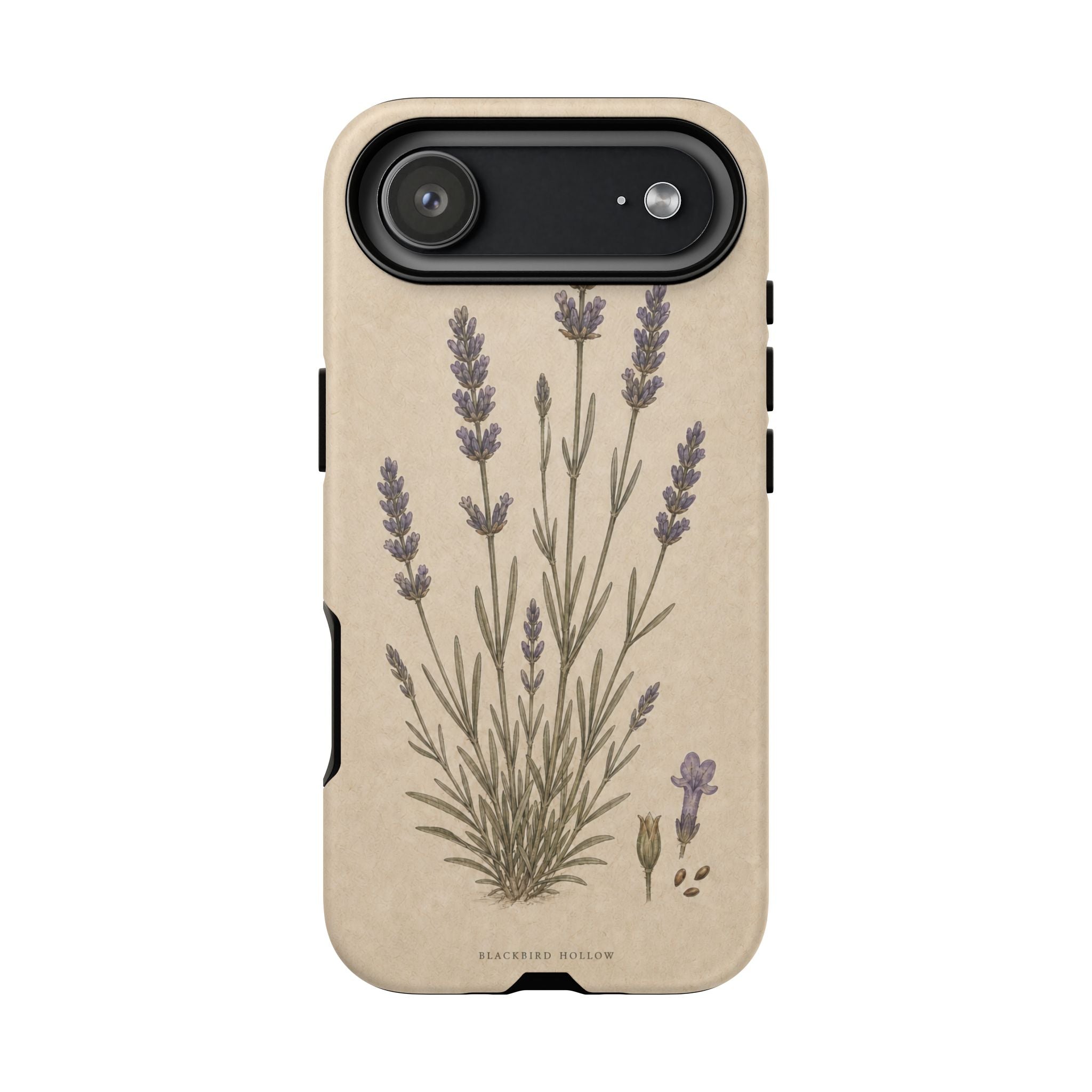 Vintage Lavender iPhone Case for iPhone 15–17, Botanical Art