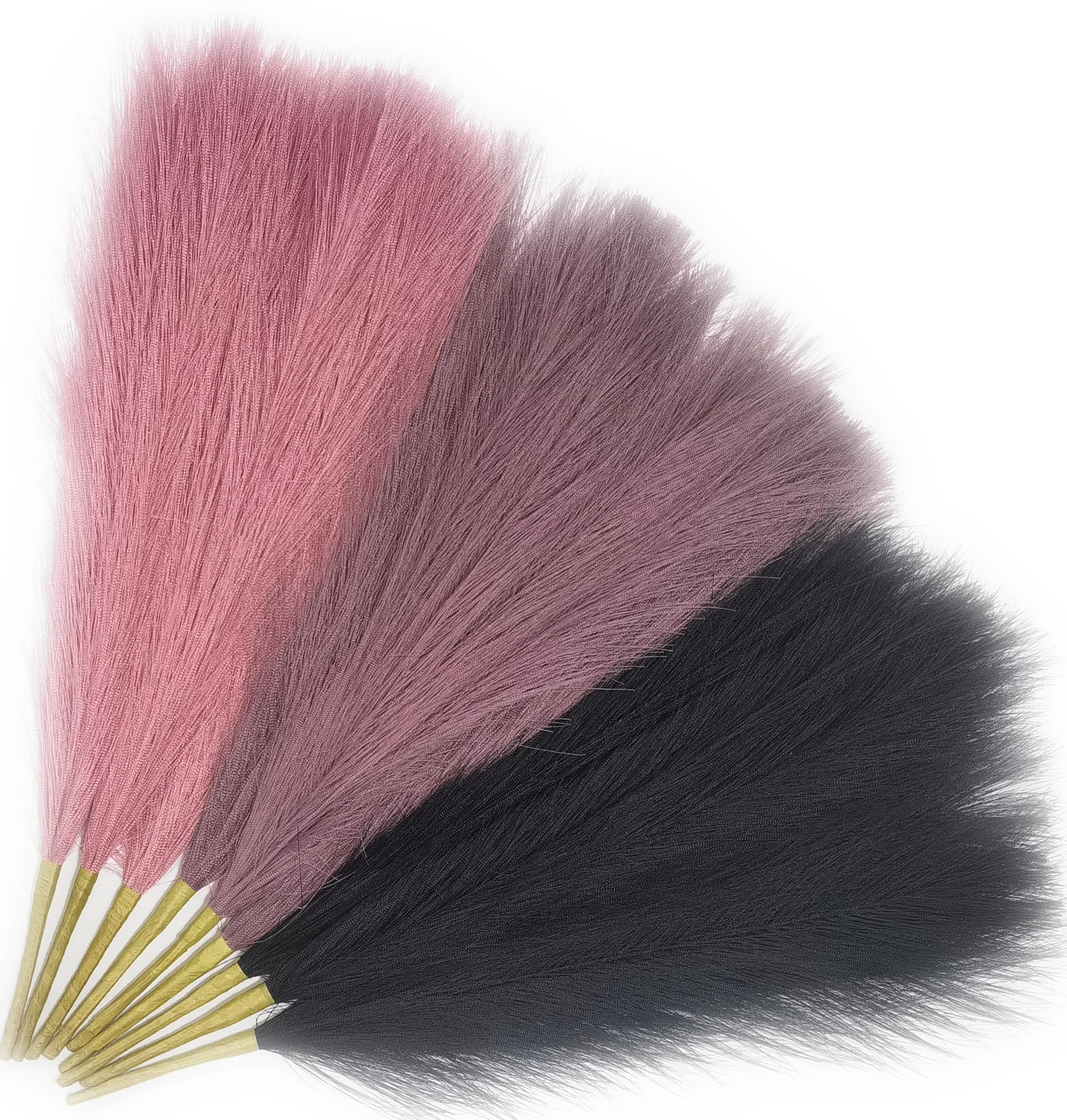 Faux Pampas Stems — Short (9 Stems)