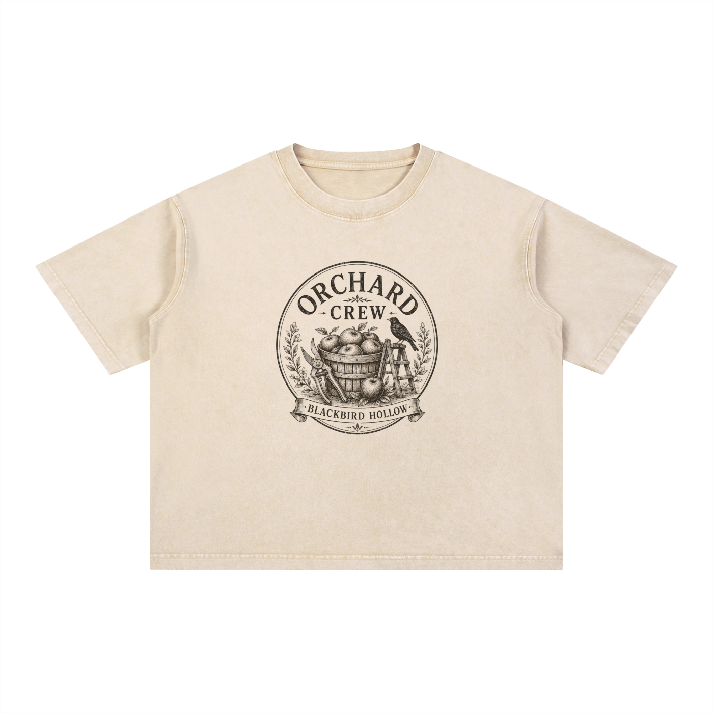 Orchard Crew Tee — Mineral Wash