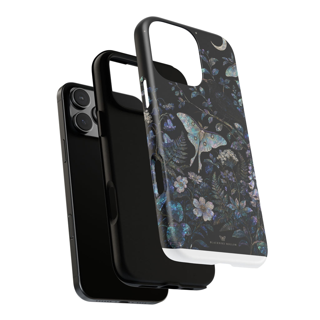 Floral Matte iPhone Case for iPhone 15–17, Mother-of-Pearl Garden