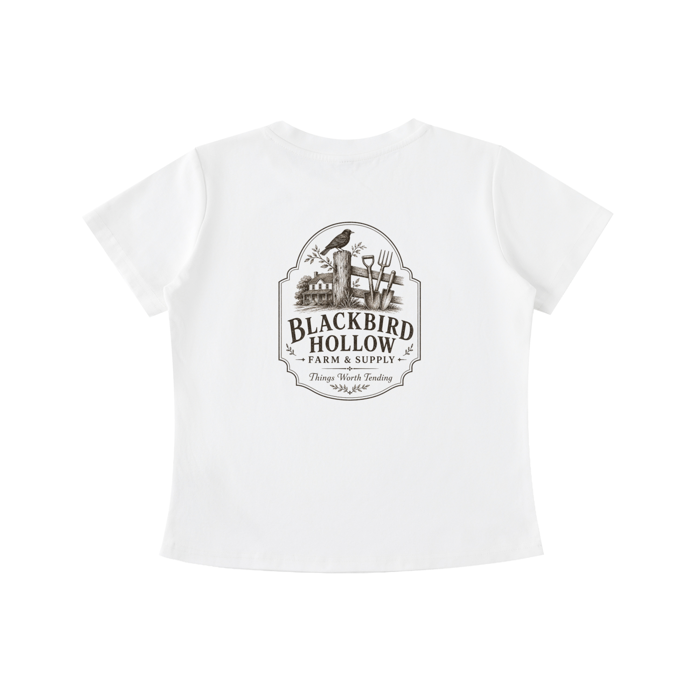 Farm & Supply Back-Print Tee — Vintage Wash Slim Fit