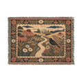 Floral Woven Throw Blanket, Arts and Crafts Wildflower Meadow