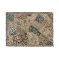 Heirloom Wedding Quilt Woven Cotton Blanket, Floral Wedding Throw, 60 x 80