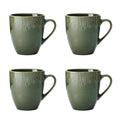 Mikasa Jardin Stoneware Mug Set — Botanical Green (4 pc)