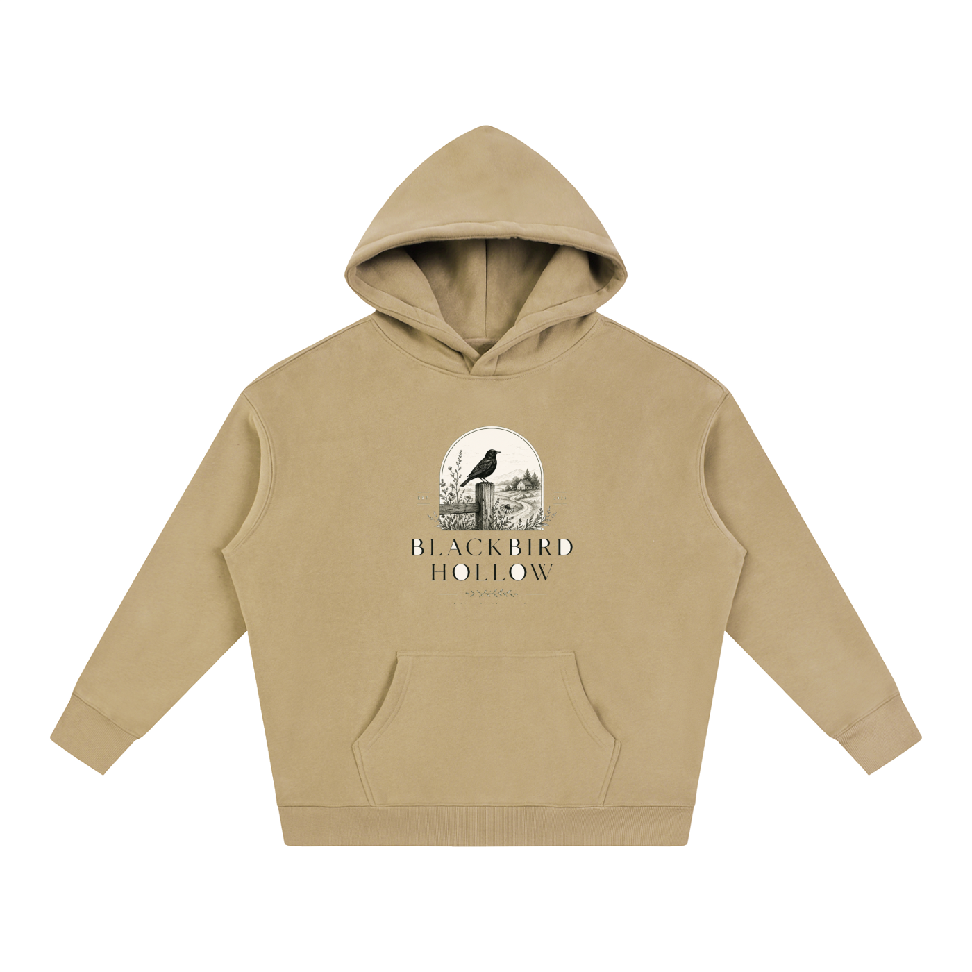 Blackbird Hollow Homestead Hoodie — Oversized Fleece
