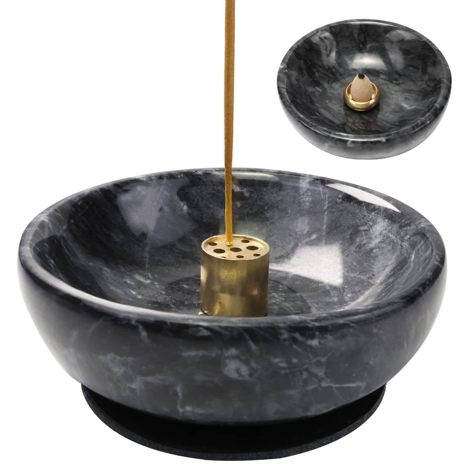 Marble Incense Holder — Stick & Backflow