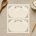 The Recipe Cards styled on a kitchen counter
