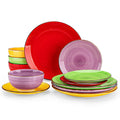 vancasso Bonita Dinner Set — Hand-Painted Spirals, Service for 4 (12 pc)