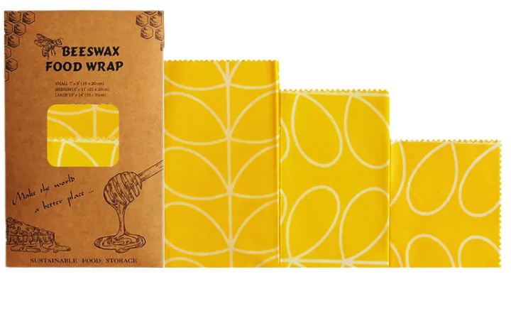 Reusable Beeswax Food Wrap (Set of 3)