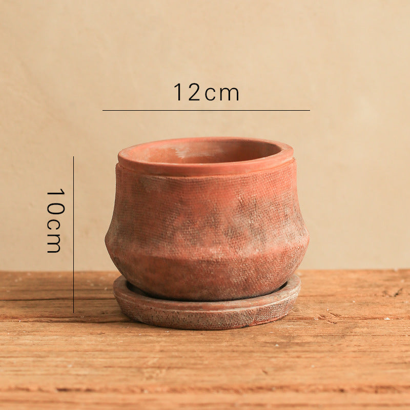 Terracotta Flower Pot — Vintage Red Clay