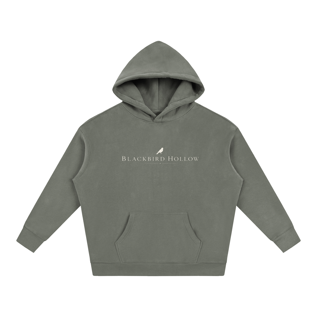 Blackbird Hollow Script Hoodie — Oversized Fleece