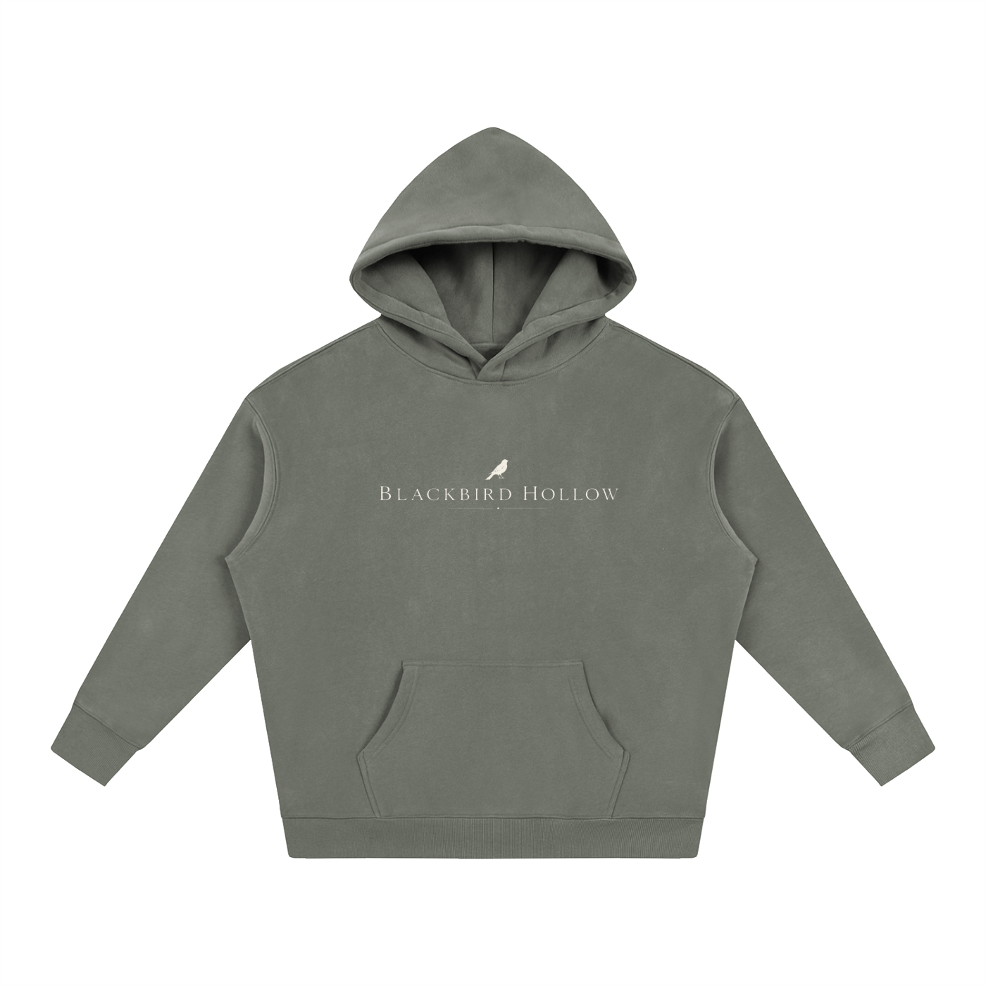 Blackbird Hollow Script Hoodie — Oversized Fleece