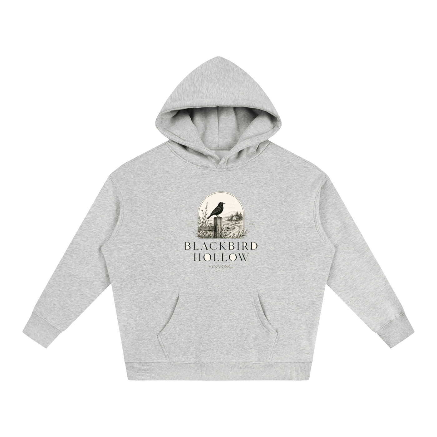 Blackbird Hollow Homestead Hoodie — Oversized Fleece